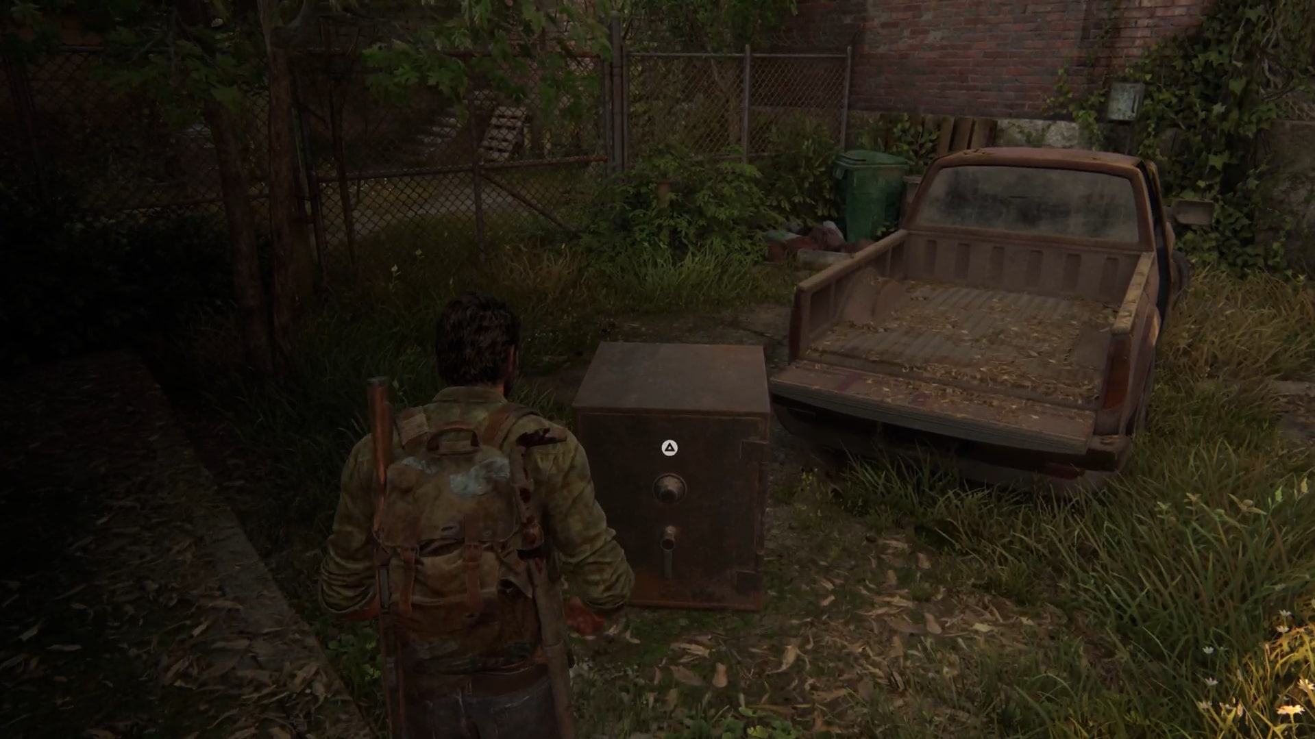 The Last of Us Part 1 safe location by the truck